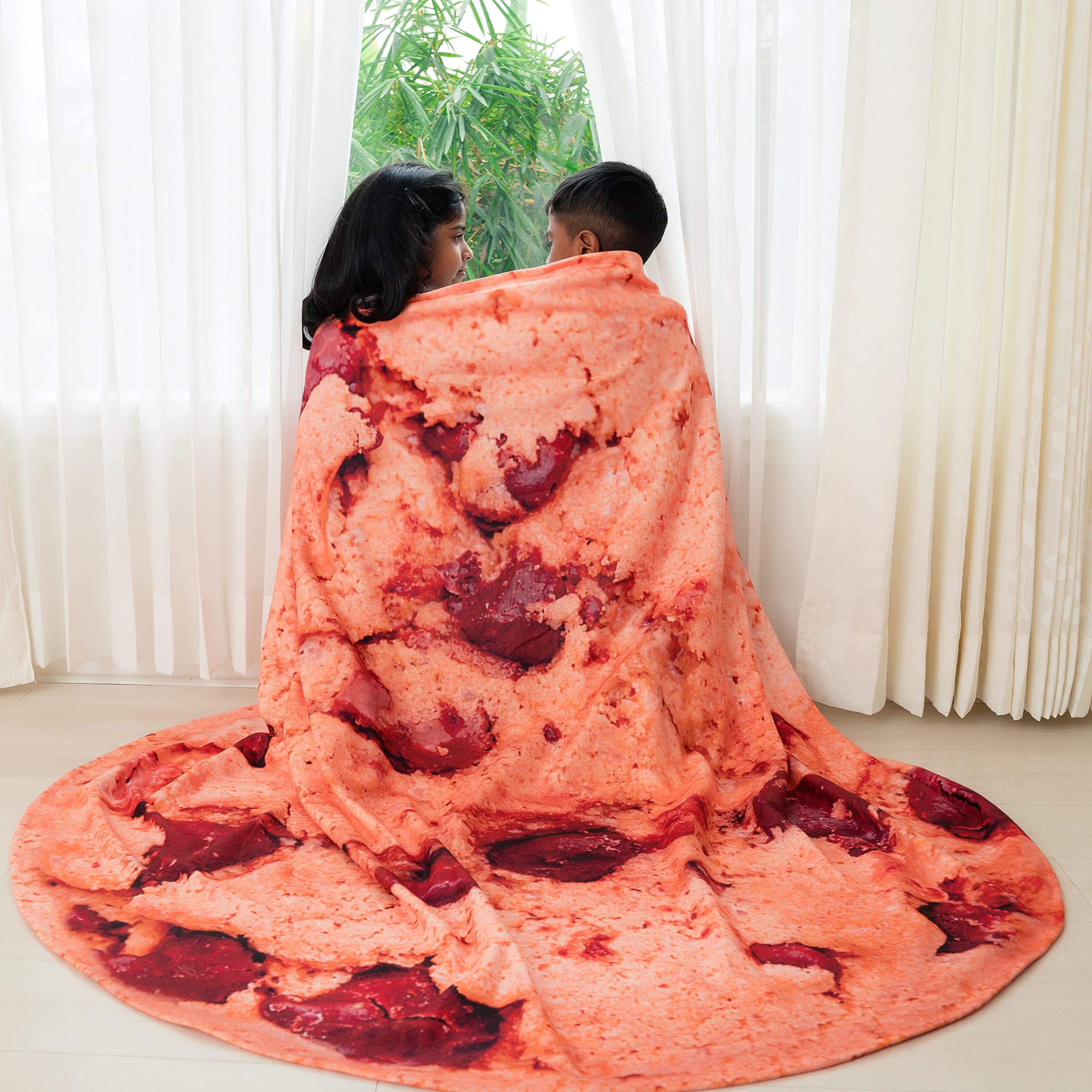 JUICEBERRY Wrapzilla Polar Fleece Breathable, Lightweight, Skin Friendly Cookies Blanket for Kids (172cm)