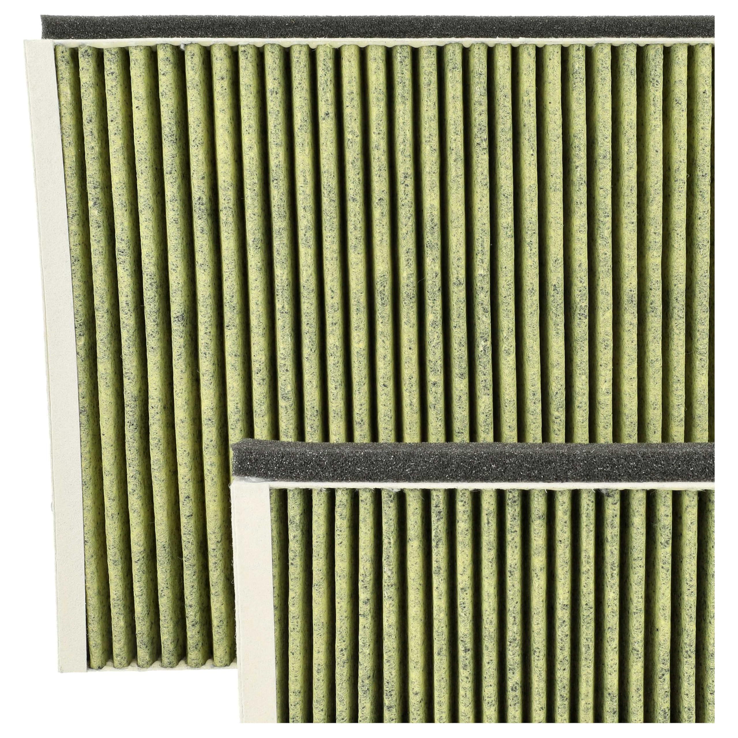 vhbw 4x Filter kompatibel mit Siemens LC87KHM60/02 | LC87KHM60/01, LC87KIM60 Dunstabzugshauben - 4x Aktivkohlefilter Grau Weiß