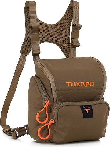 Binocular Arnés Pecho Pack con Telémetro Bolsa Bino Caso para Caza Senderismo Tiro