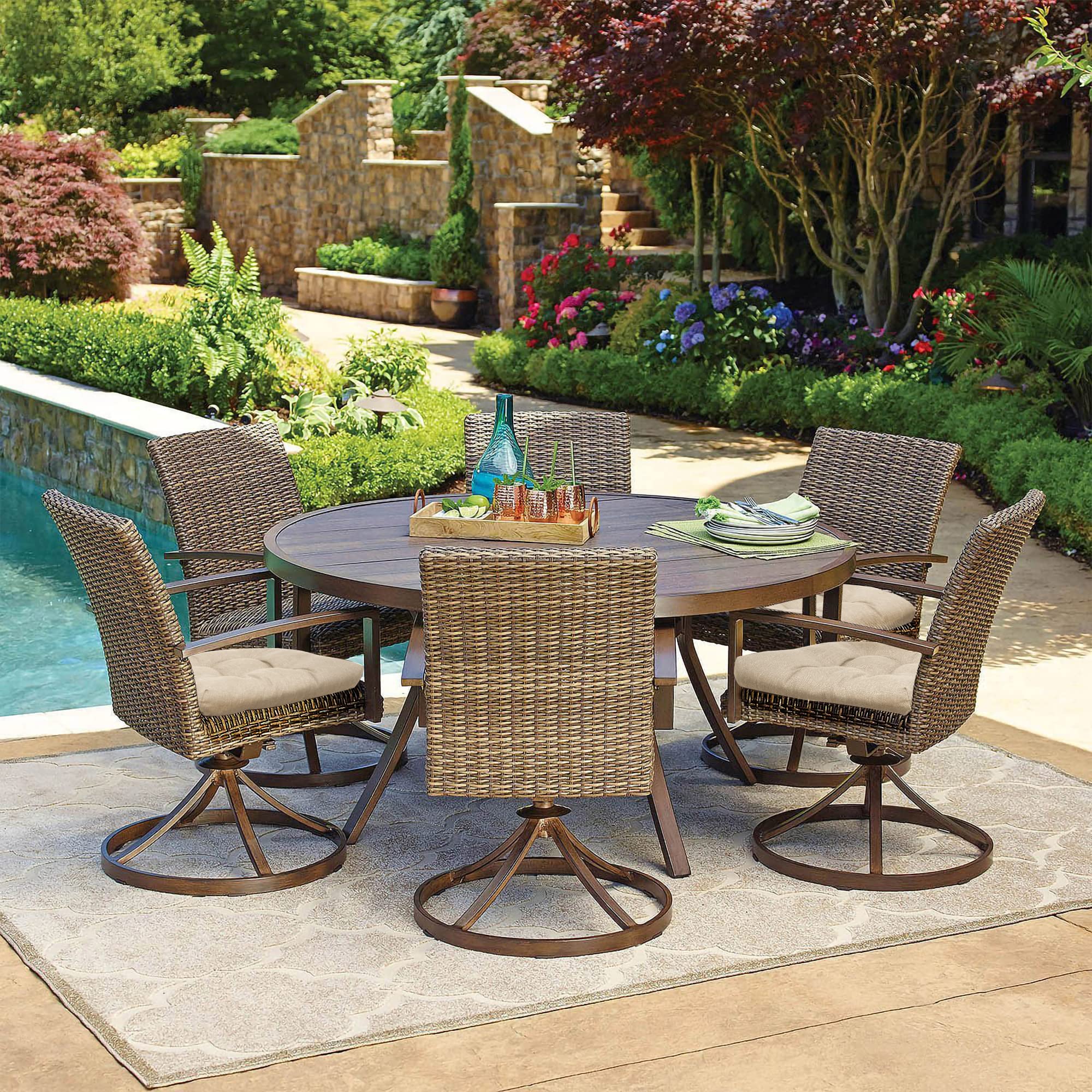 race leaf outdoor seat cushions set of 2, 19" x 19" square patio cushions, plump filling tufted water-resistant olefin chair seat cushion with ties for non-slip support, khaki(2 sets)