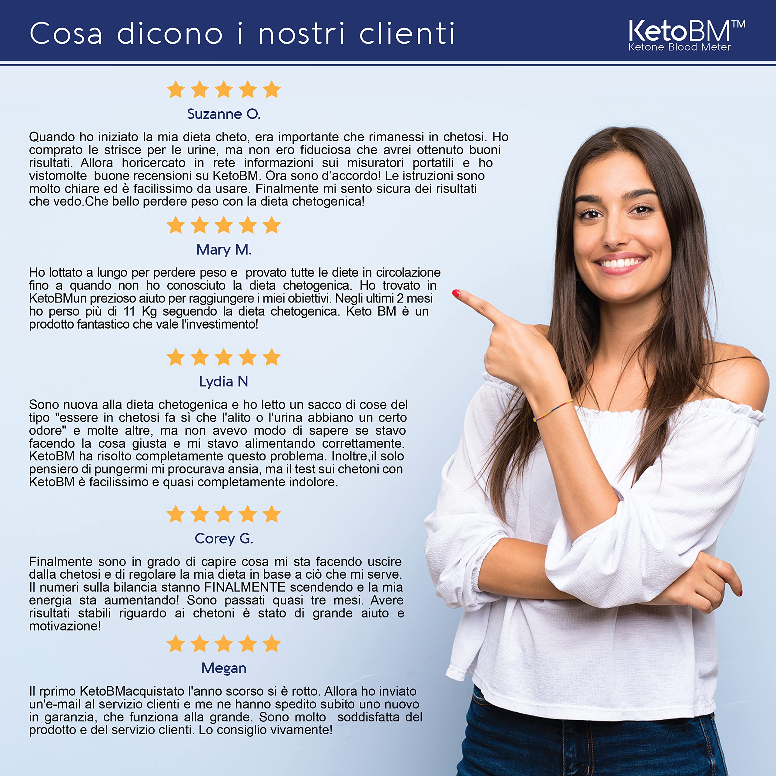 KetoBM Kit Misuratore Di Chetoni Nel Sangue Per Il Test Della Dieta Chetogenica