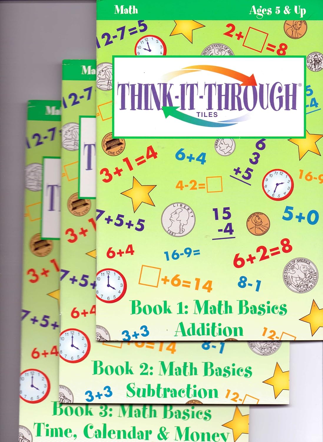 Think-It-Through Tiles (Math Books 1, 2,: Discovery Toys: Amazon.com: Books