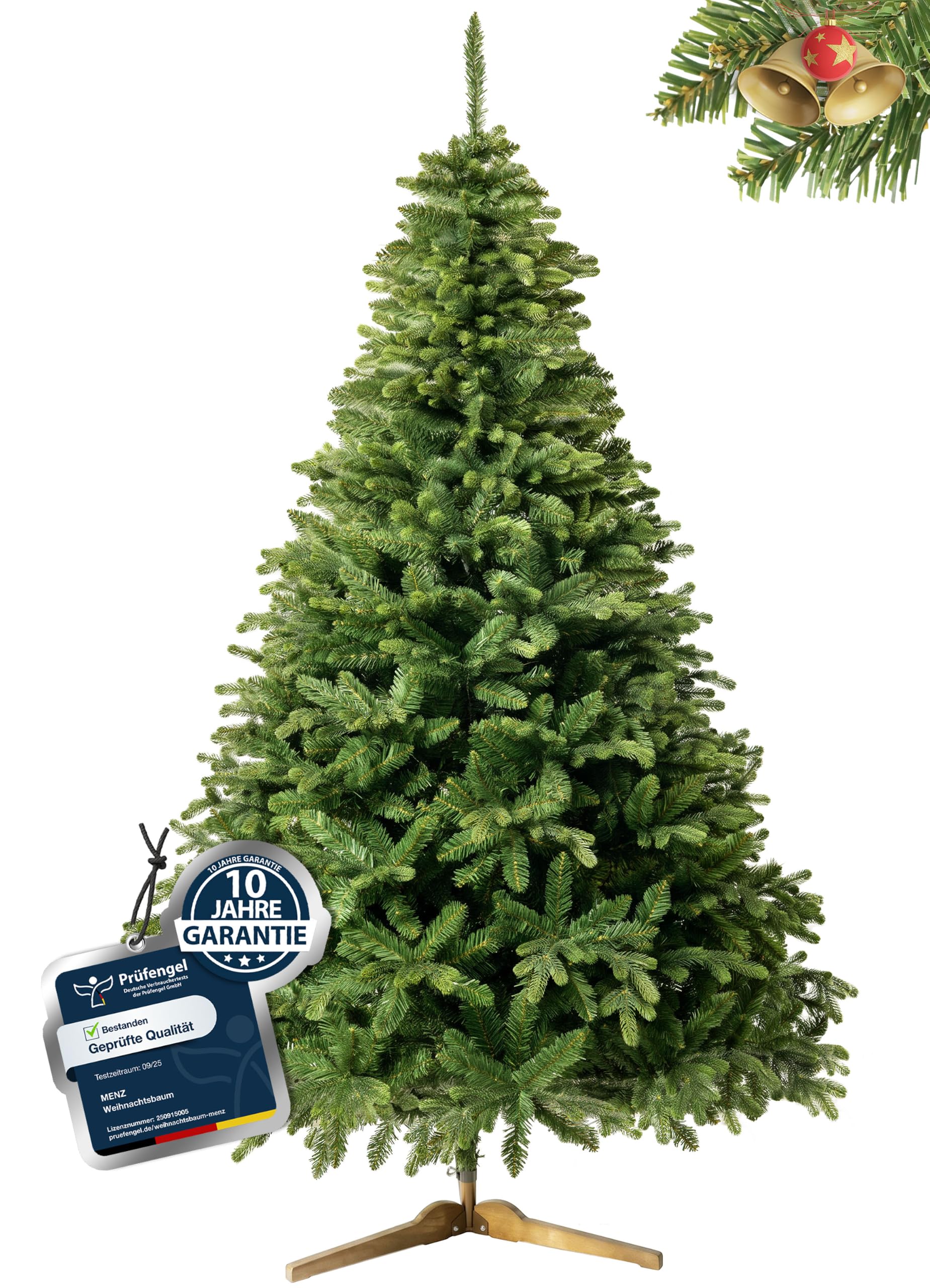 Weihnachtsbaum künstlich 200 cm, Nordmanntanne mit Spritzguss
