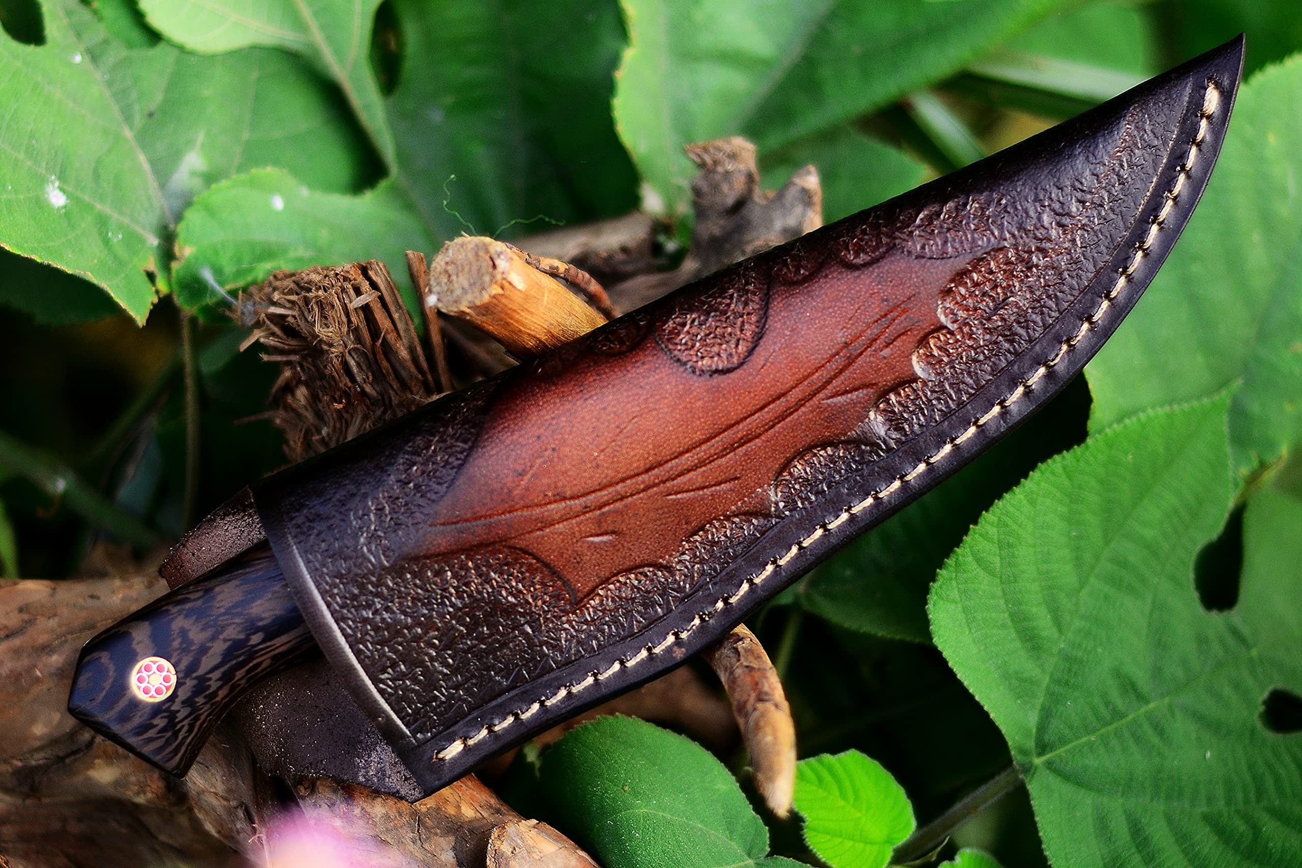 Buy SHARD Handmade Damascus Hunting Knife Bushcraft Knife, Self
