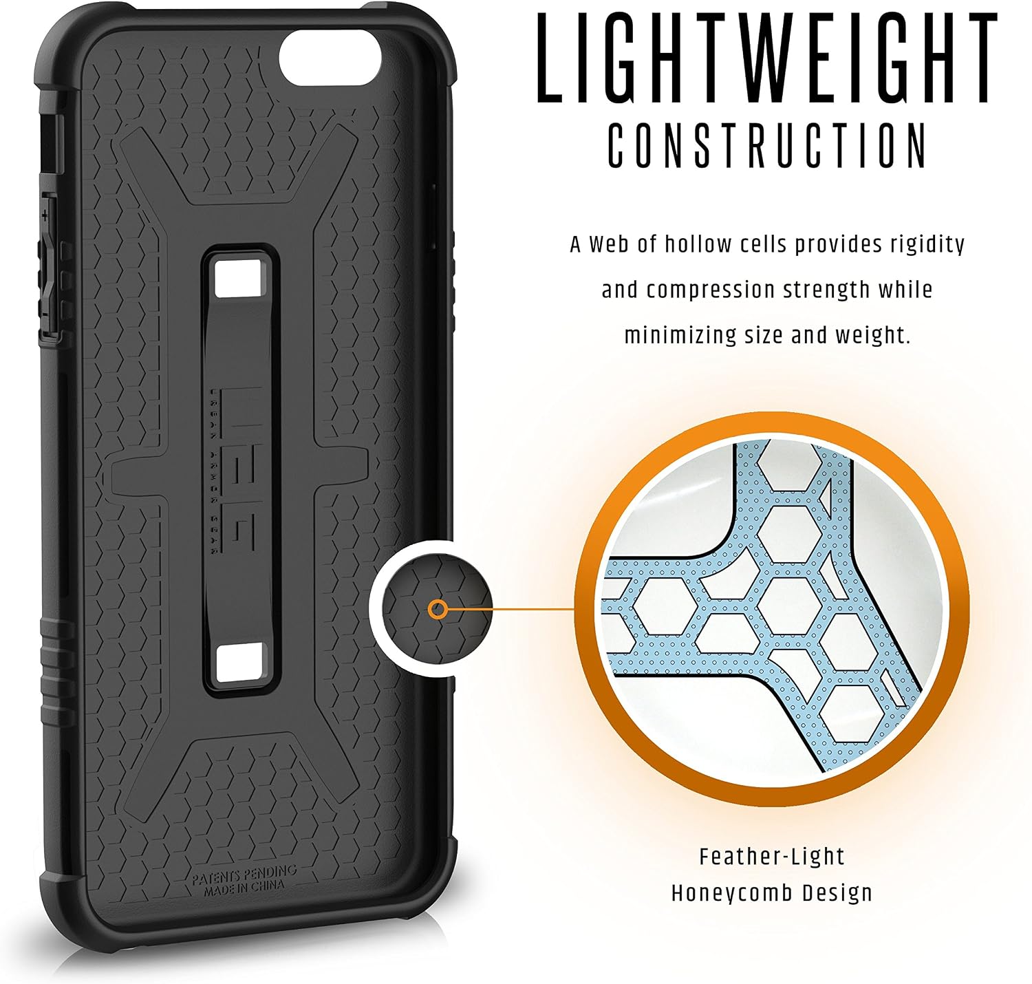 UAG iPhone 6 Plus/iPhone 6s Plus Feather-Light Composite [Black] Military Drop Tested Phone Case
