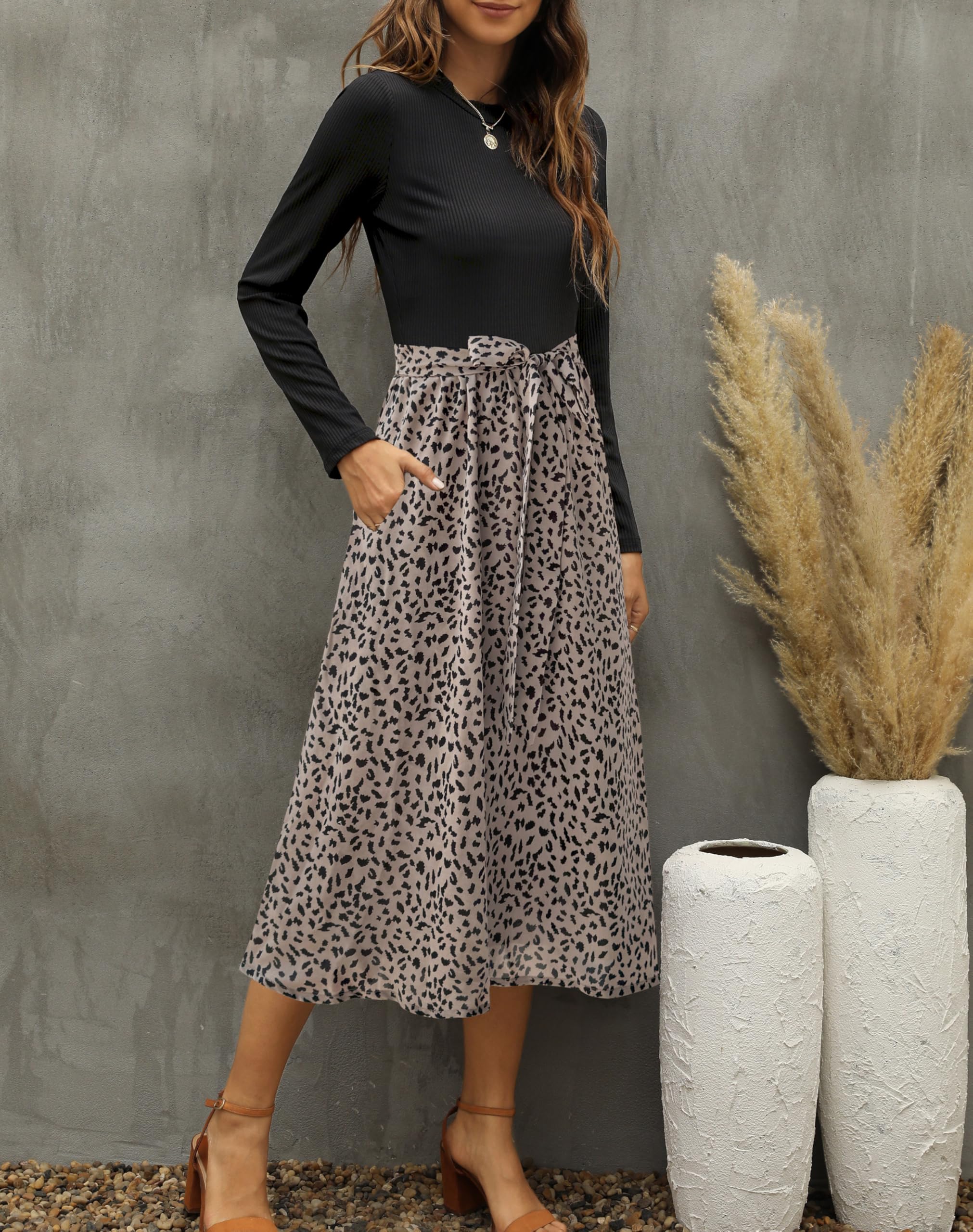 Zattcas Damen Summer Work Dress Modern