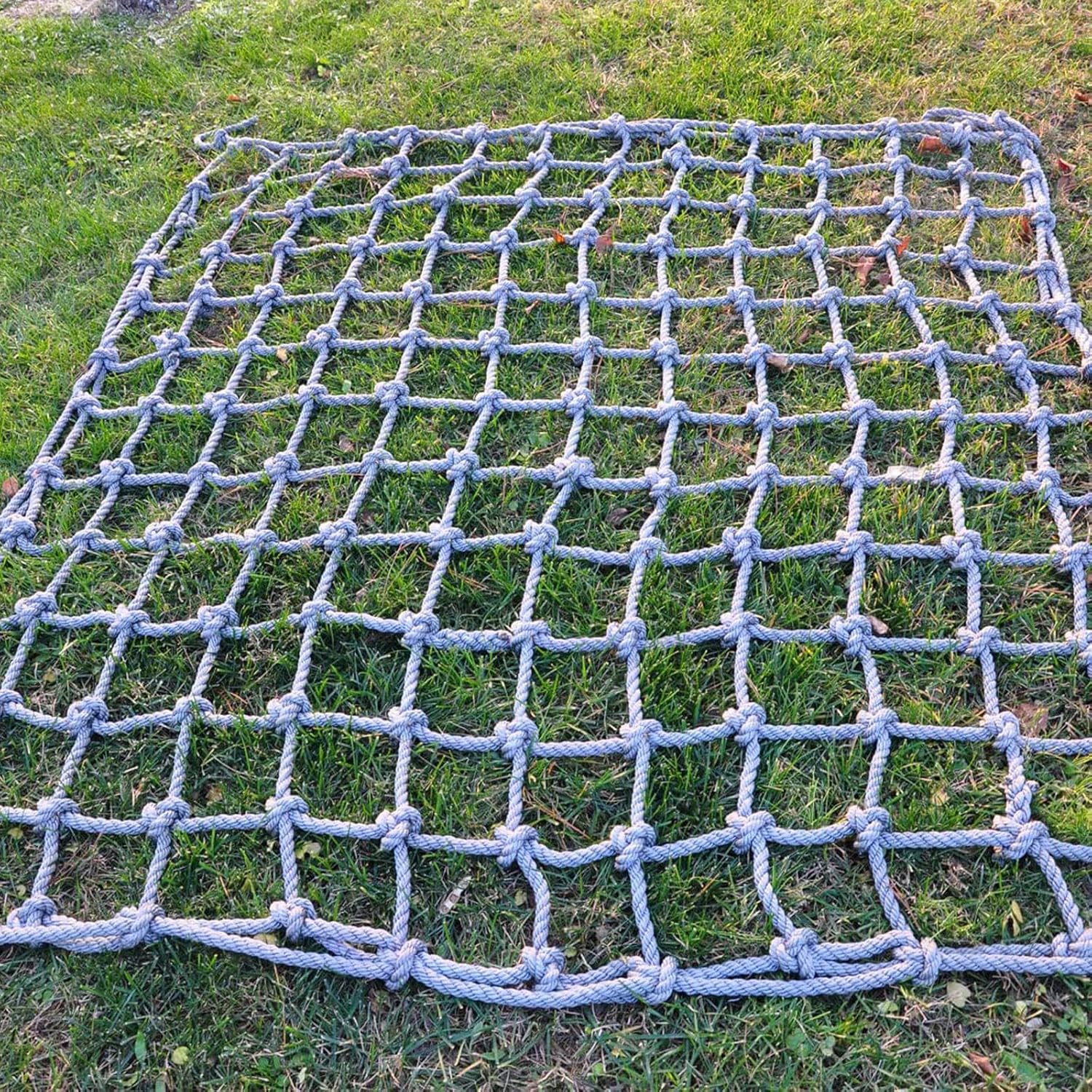 Outdoor Climbing Cargo Net - 1.5m x 300cm Safety Net for Kids & Adults, Backyard Playground Equipment, Rope Ladder, Climbing Frame, Swing & Stair Guardrails