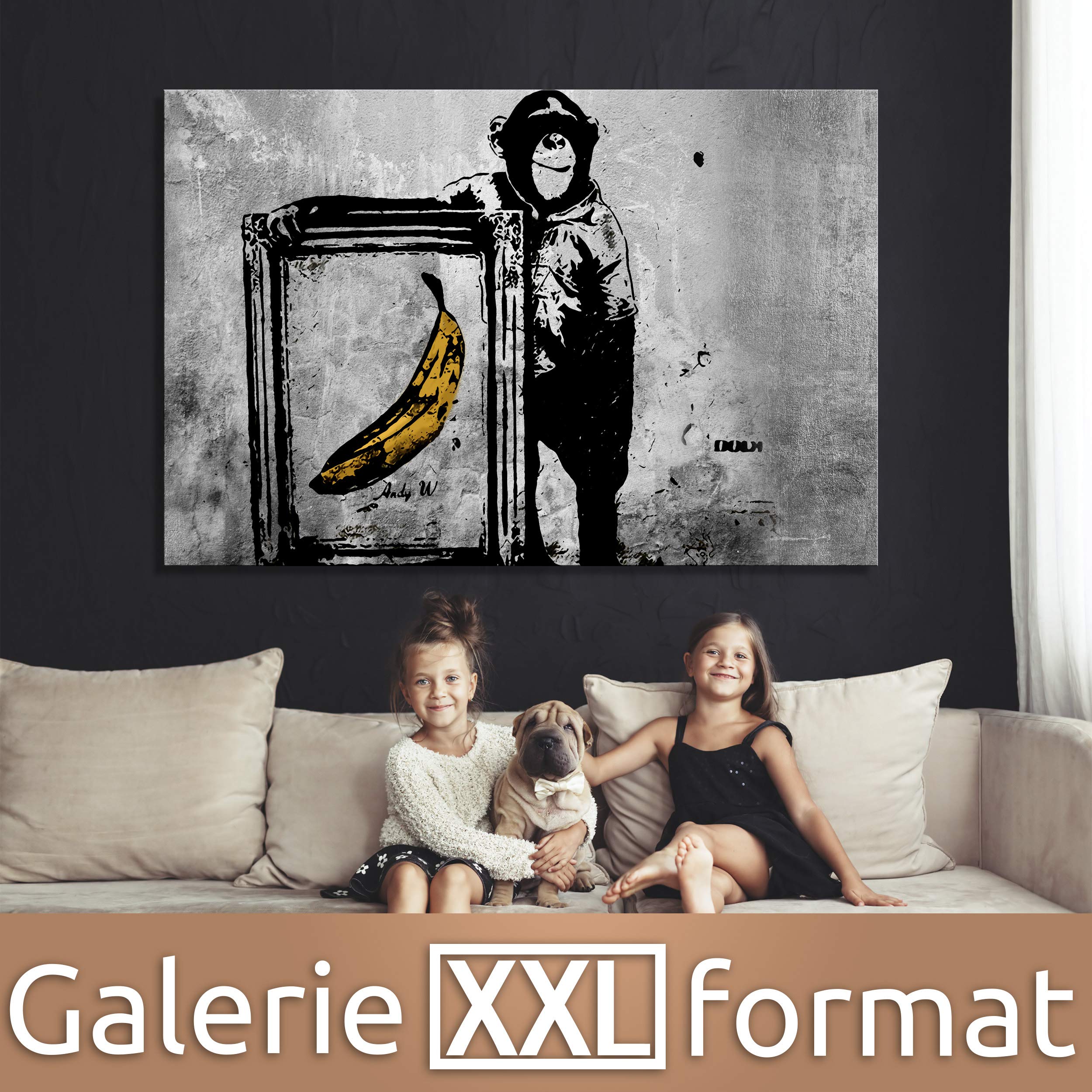 MJEDC Banksy Bilder Leinwand 3 Affen Bild Graffiti  Produktbild-Vorschau 11