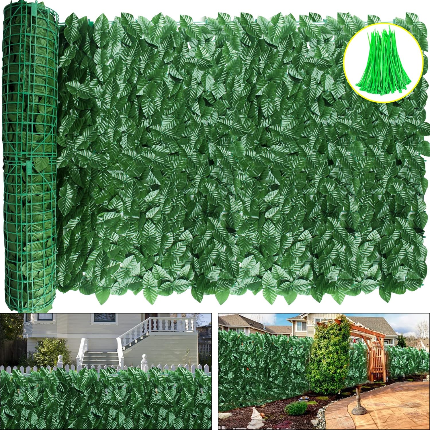 Artificial Ivy Privacy Fence Screen,Expandable Faux