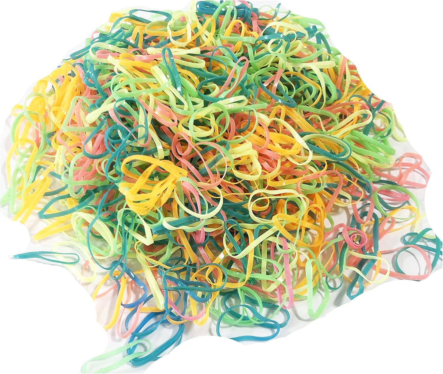 250 Elastic Hair Bands Elastic Bobble MultiColour Small Rubber Bands