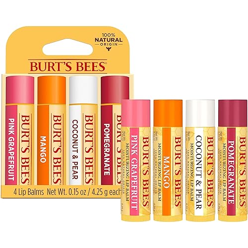 Vista 29 de Burt's Bees - Bálsamo labial, protector labial hidratante, para hidratación durante todo el día, 100 % natural, Tropical, piña, bayas con agua