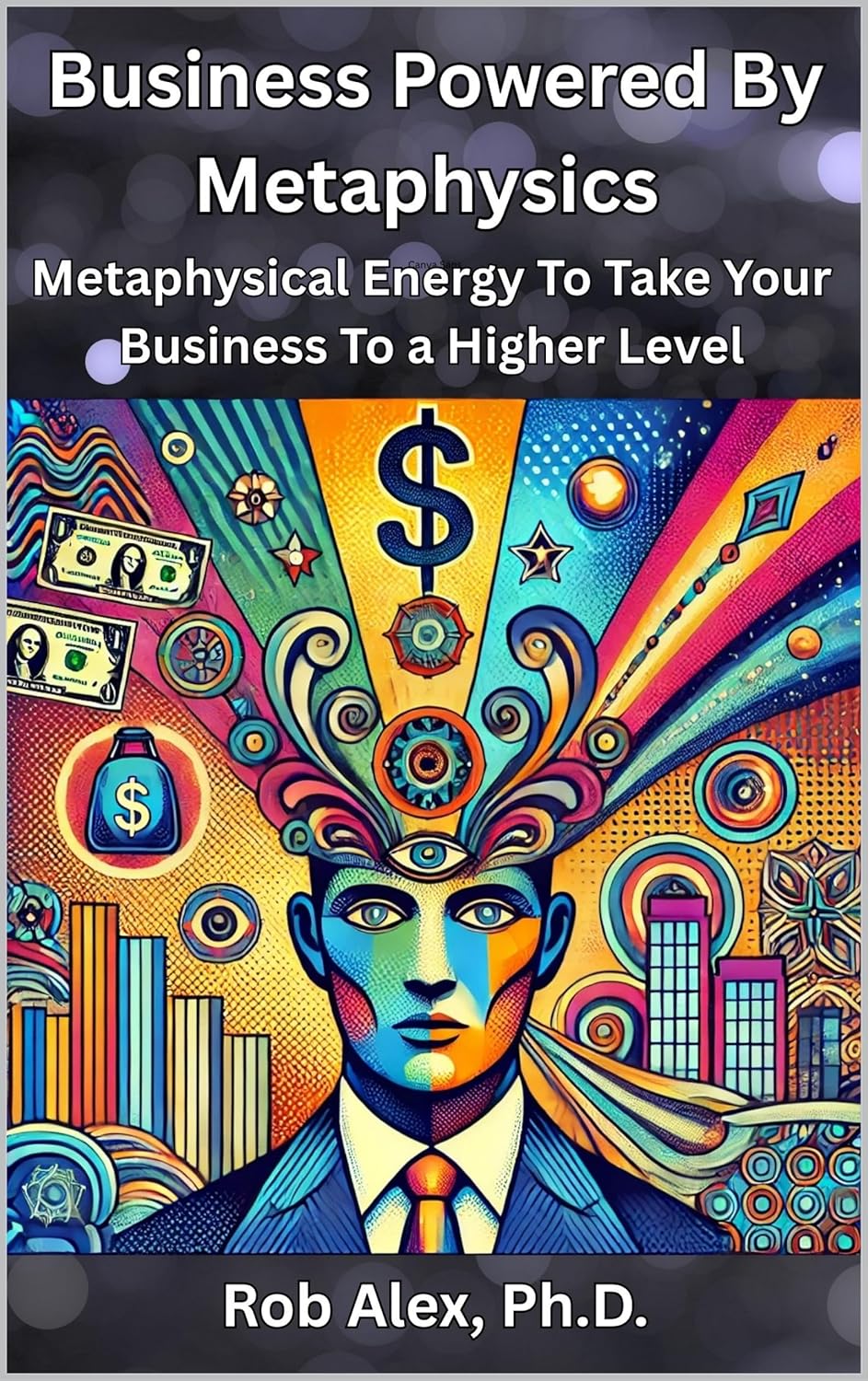 Rainbow flowing out of persons mind