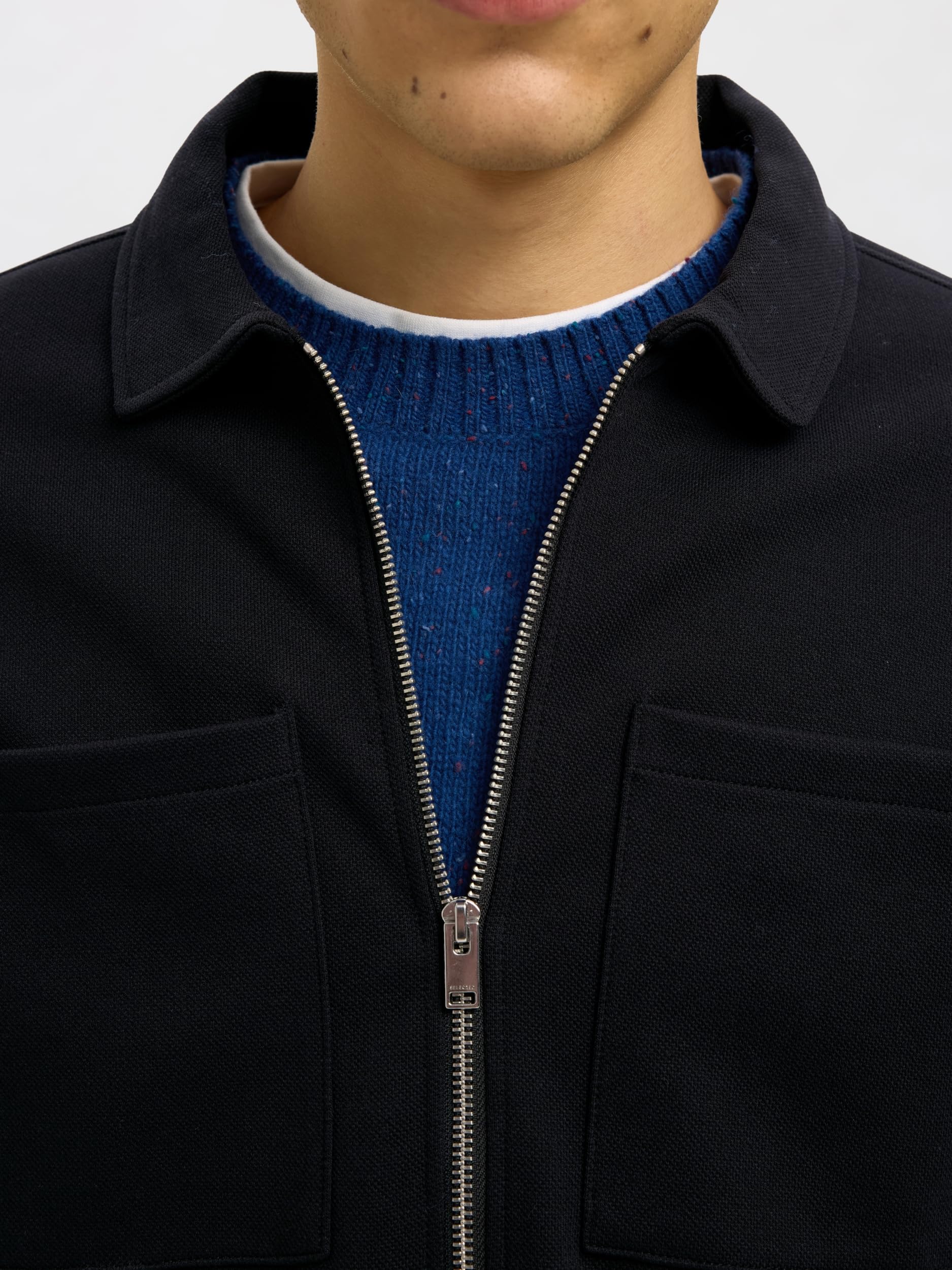SELECTED HOMME Slhjackie Sweat Zip Jacket Noos Slhjackie Noos - Felpa con zip Uomo (Pacco da 1)