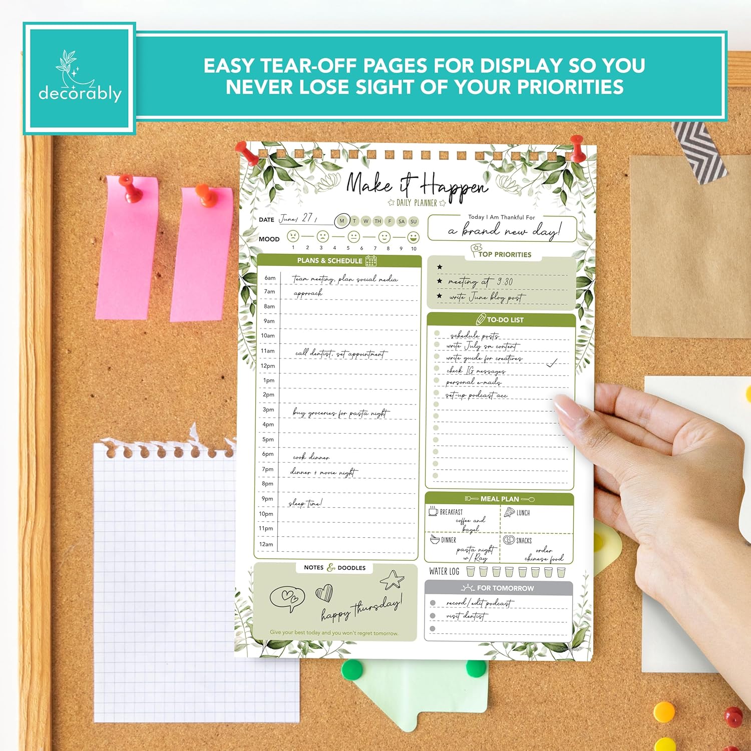 Daily To-Do List Notepad