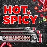 Champion Pepperoni Sticks, Hot and Spicy, Pack of 24 | Individually Wrapped, Perfect Lunch Snacks, Meat Sticks, Proudly Made in Canada