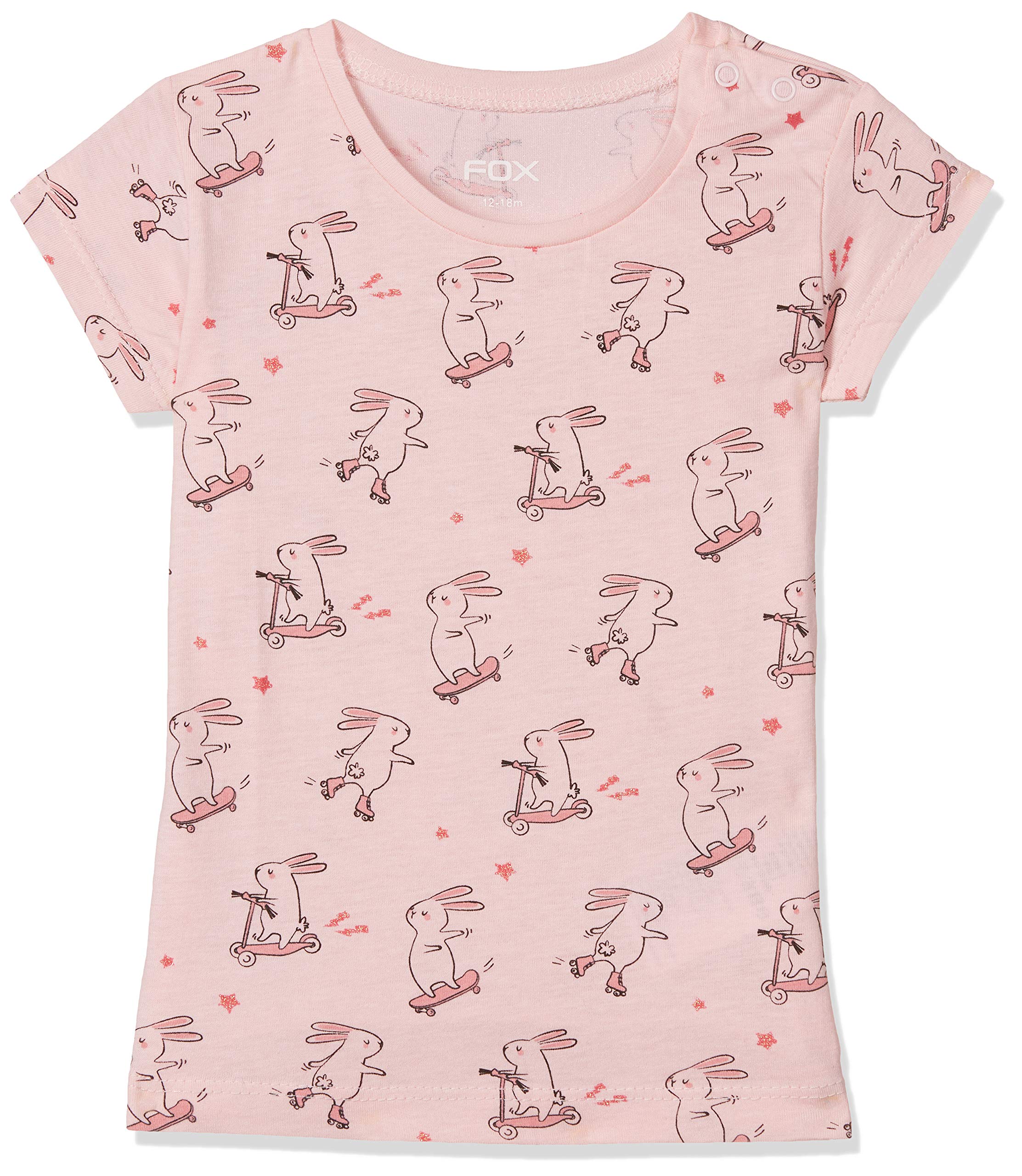 Fox Girl's Regular Fit T-Shirt