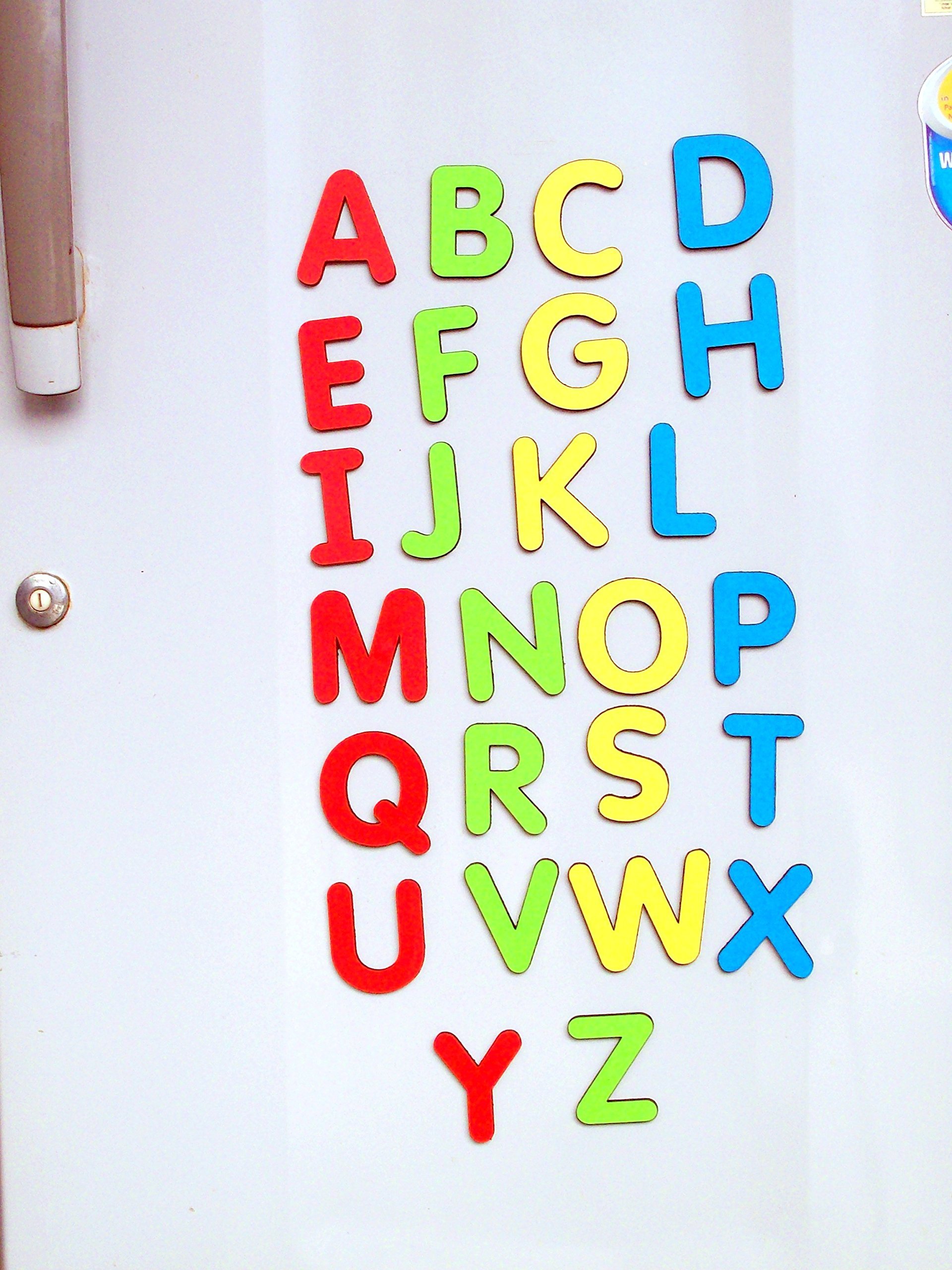 MFM Toys Magnetic Wooden English Alphabets (Uppercase) - Fridge