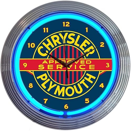 Neonetics Chrysler Plymouth Neon Wall Clocks image