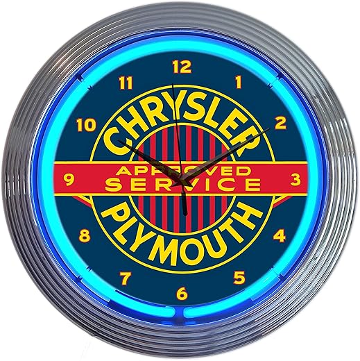 Chrysler Plymouth Neon Clock