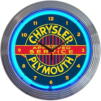 Chrysler Plymouth Neon Clock
