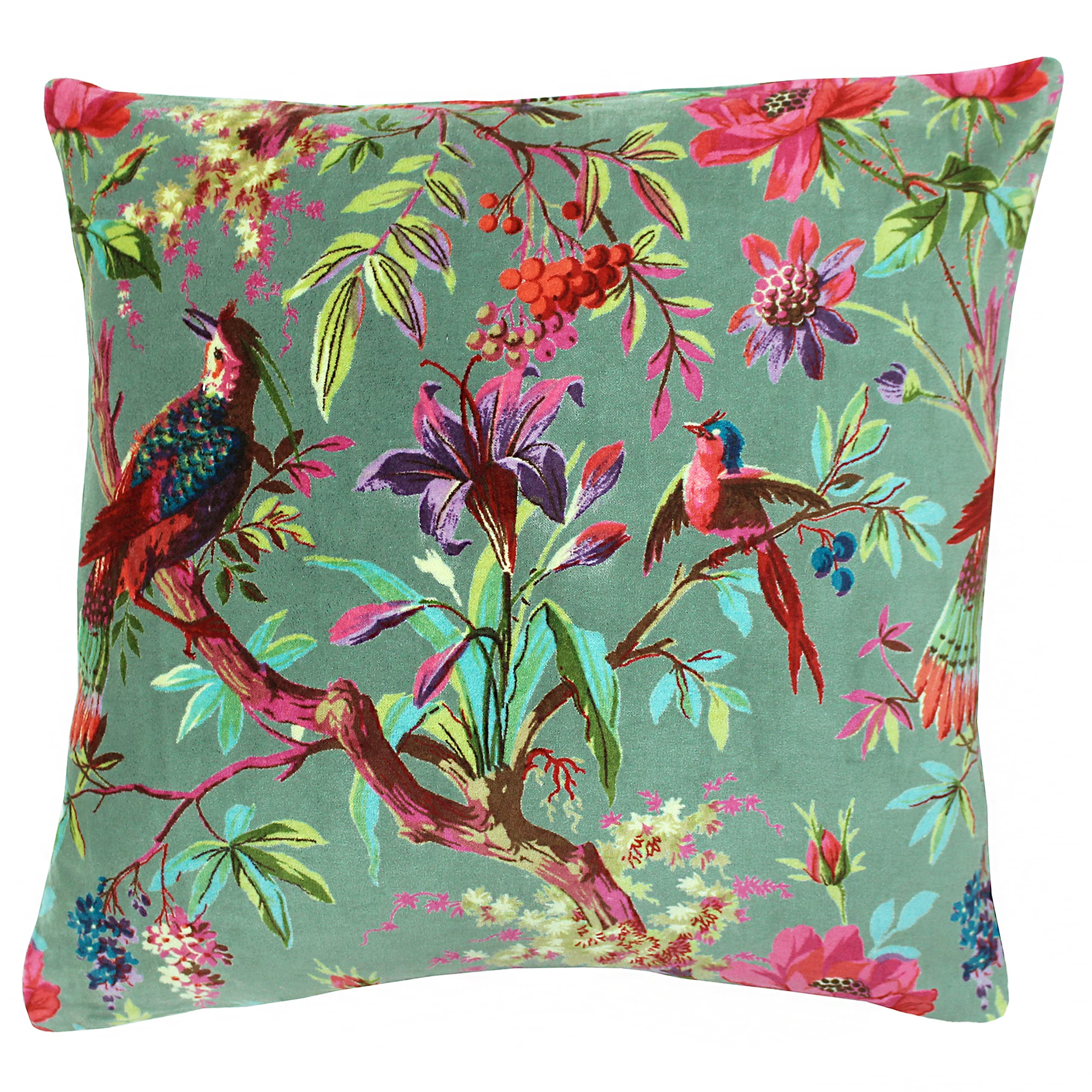 Paoletti Paradise Mineral Velvet Cushion Multi