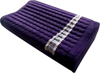 MediCrystal Non-Electric Amethyst Pillow 20"x12"x4" - Healing Crystals Naturally Release Infrared Rays & Healthy Negative Ions Using Body Warmth - Matches Purple MediCrystal Bio Stimulation Mats
