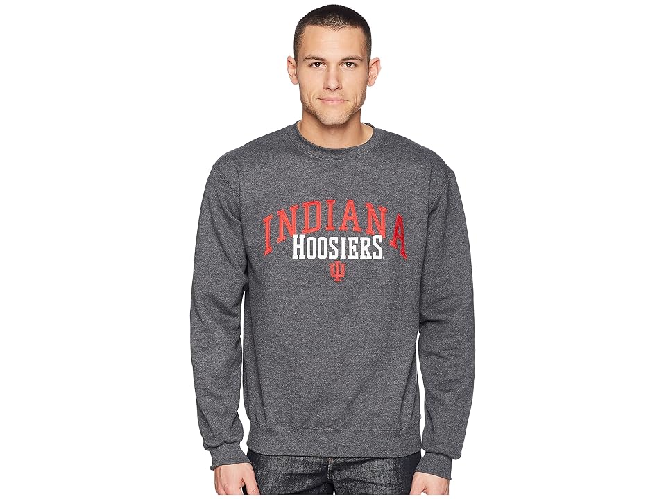 

Champion College Indiana Hoosiers Eco(r) Powerblend(r) Crew (Granite Heather) Boy's Short Sleeve Pullover