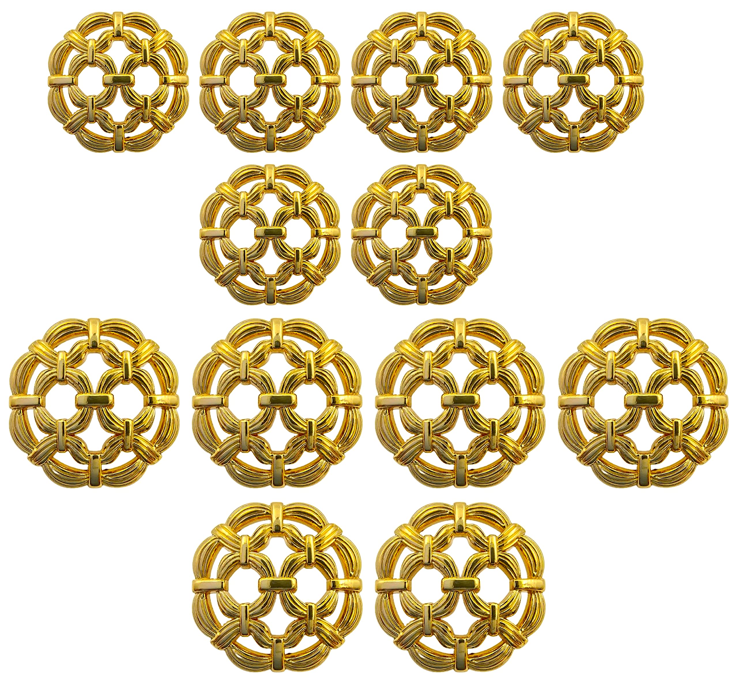 Ani Accessories Round Elegant Metal Shank Button Pack of 12 (6+6) for Coat Blazer Suit, Sherwani and Indian Dresses Sports Coat Uniform Jacket.-picture-43