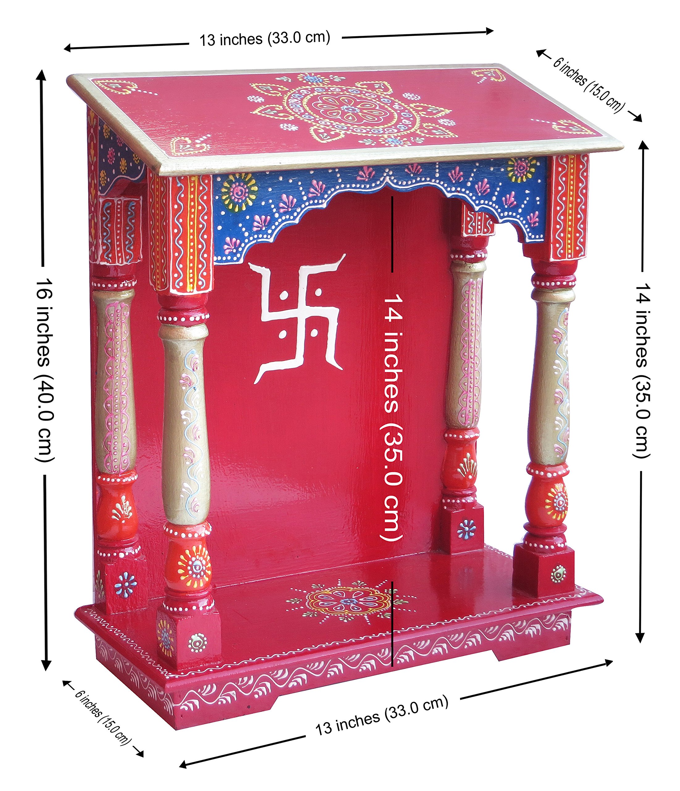 Buy Wood Temple , Puja Mandir, Temple for Home, Pooja Mandir, Pooja