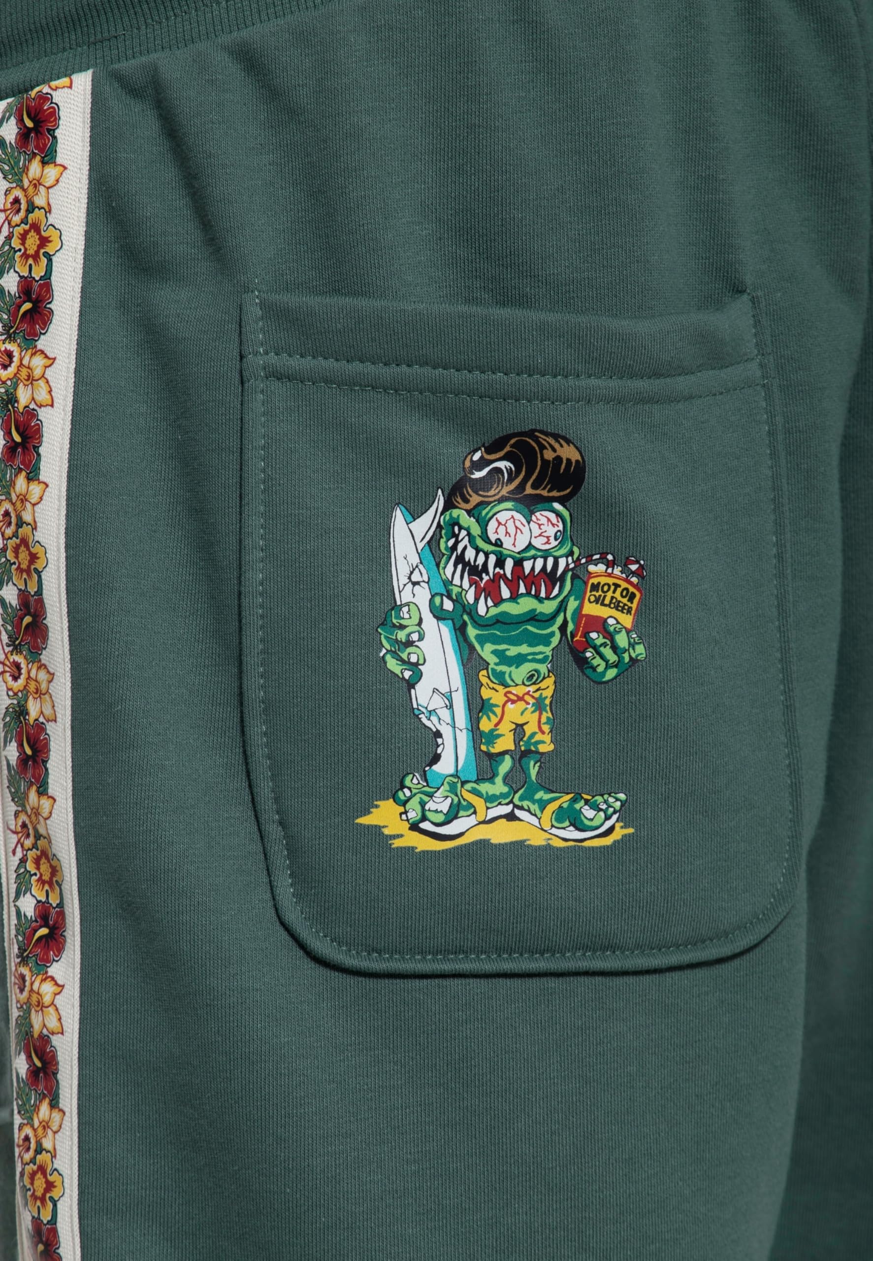 King Kerosin Herren Sweatshorts · Shorts · Sweat · Kurze Hose · Print · Stickerei · Freizeit · Jogging · Bequem · Rockabilly · Retro · Vintage · Freizeithose · I Make My Dreams Come True