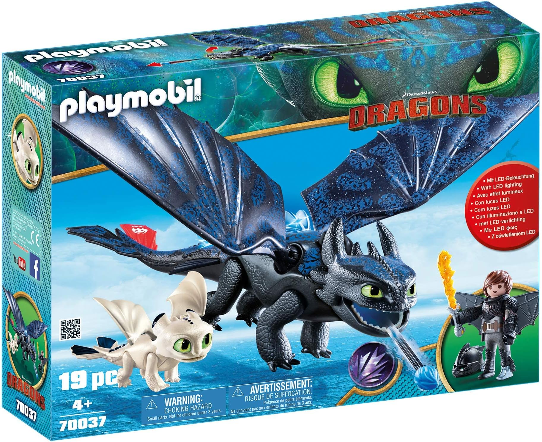 Playmobil Dragons Iii Hiccup And Toothless, Multi-Colour, 70037