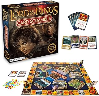 AQUARIUS Lord of The Rings Card Scramble Board Game - Officially Licensed, Movie-Themed Strategy Game, Ages 12+, Includes ...