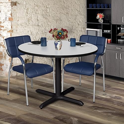 Miniatura 2 de Regency Cain 48 "Round Breakroom White Break Room Mesas