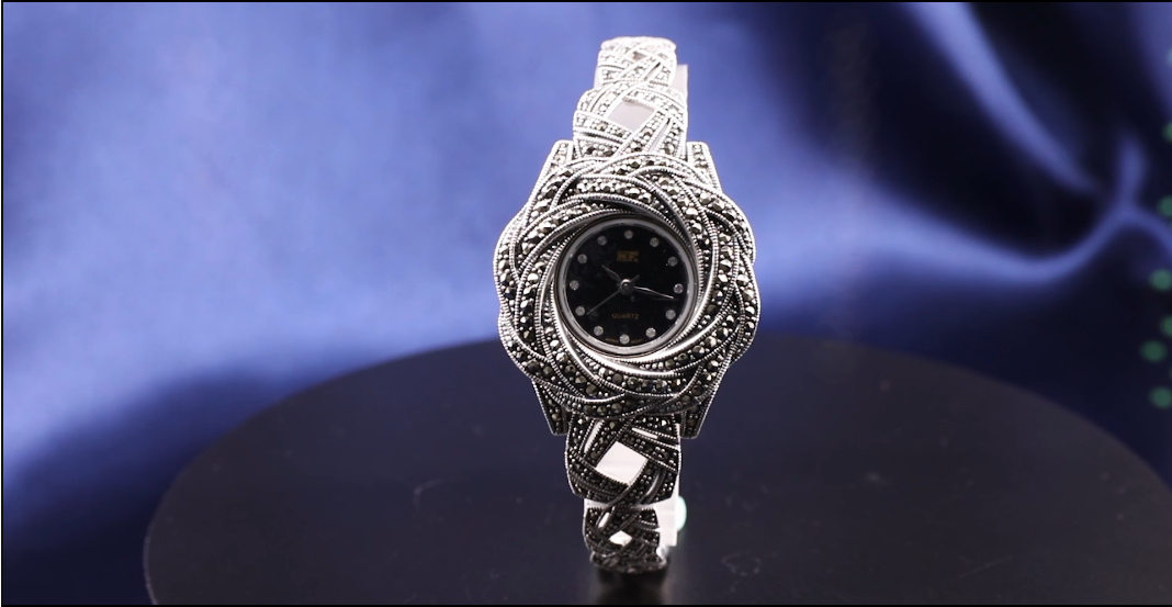 JadeAngel Vintage Watches for Women 925 Sterling Silver Bracelet