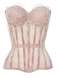 Perfect Corset NYC OVERBUST Mesh Corset Top Lace up with 15 Steel Boned