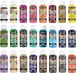 DecoArt Crafter’s Ensemble de peintures acryliques, 24 (2 - Oui. oz/59 ml) Couleurs de finition mate assorties, DIY Arts et artisanat Peinture acrylique, 48 Fl Oz (paquet de 1)