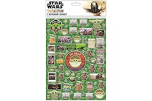 Baby Yoda Puffy Sticker Sheet: Collectible Stickers for the Little One