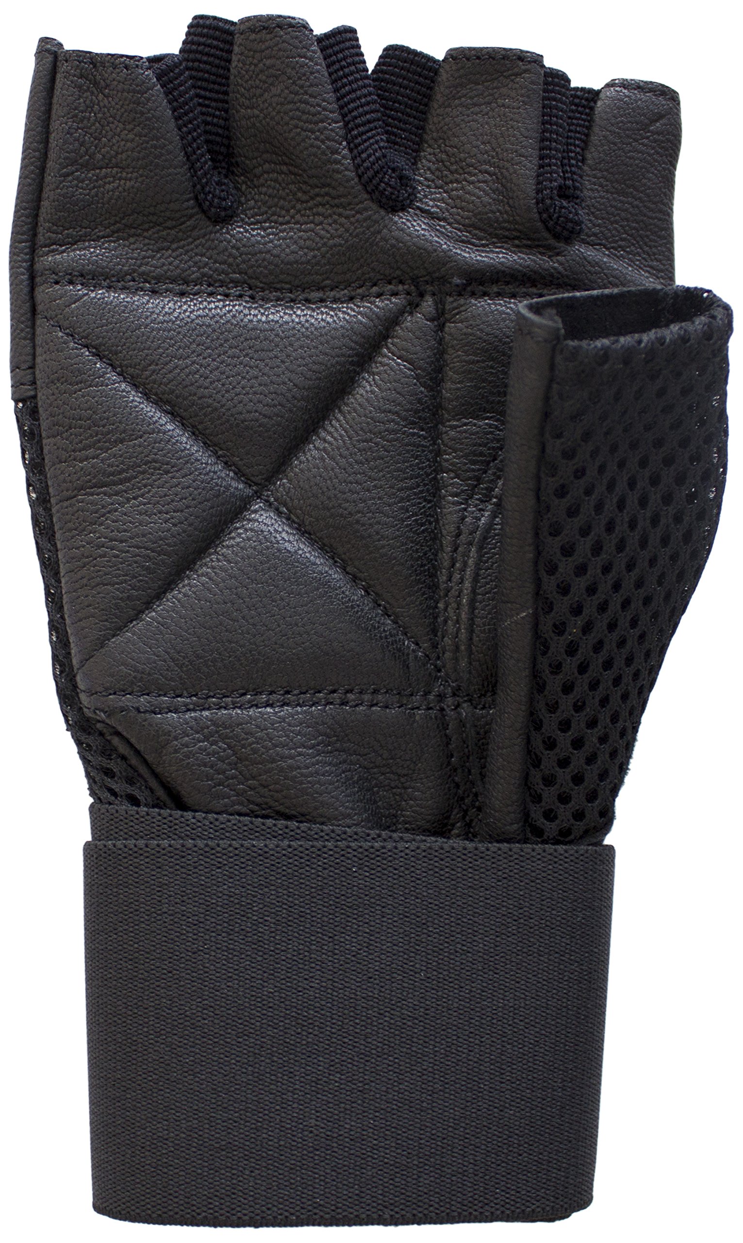 Nibra gimnasio desgaste EE. UU. Gimnasio Guantes Negro Con Muñequera para hombre y mujer, acolchado, entrenamiento, Crossfit, levantamiento de pesas, ciclismo.