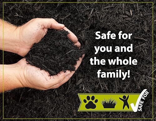 Miniatura 4 de MulchWorx - Concentrado de color negro de mantillo  Golosinas 11,200 pies cuadrados  Spray de tinte de mantillo negro medianoche puro