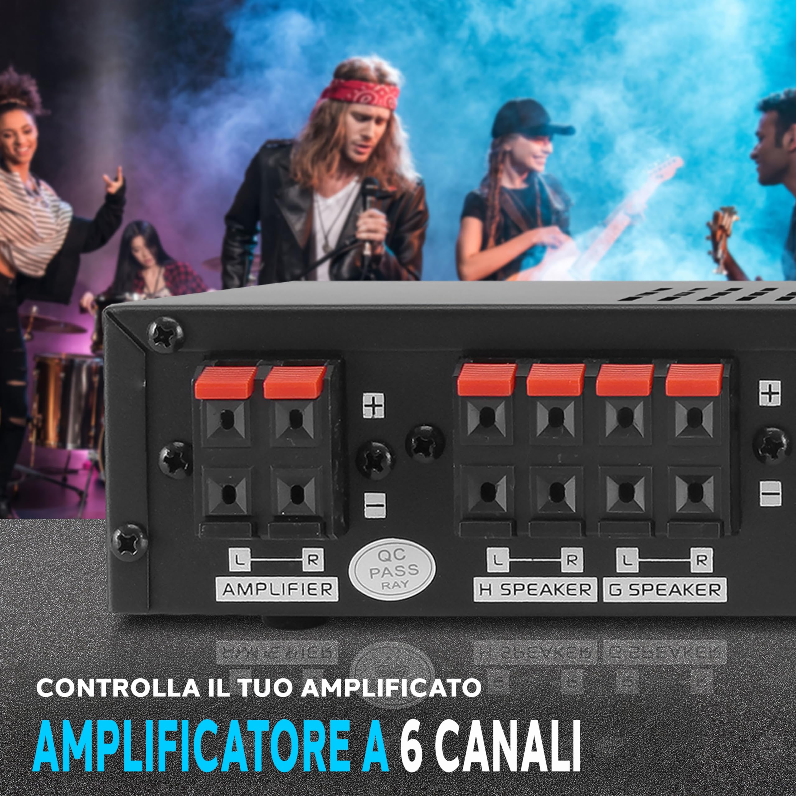 Pyle - Altoparlante stereo ad alta potenza PSS8 a 8 canali