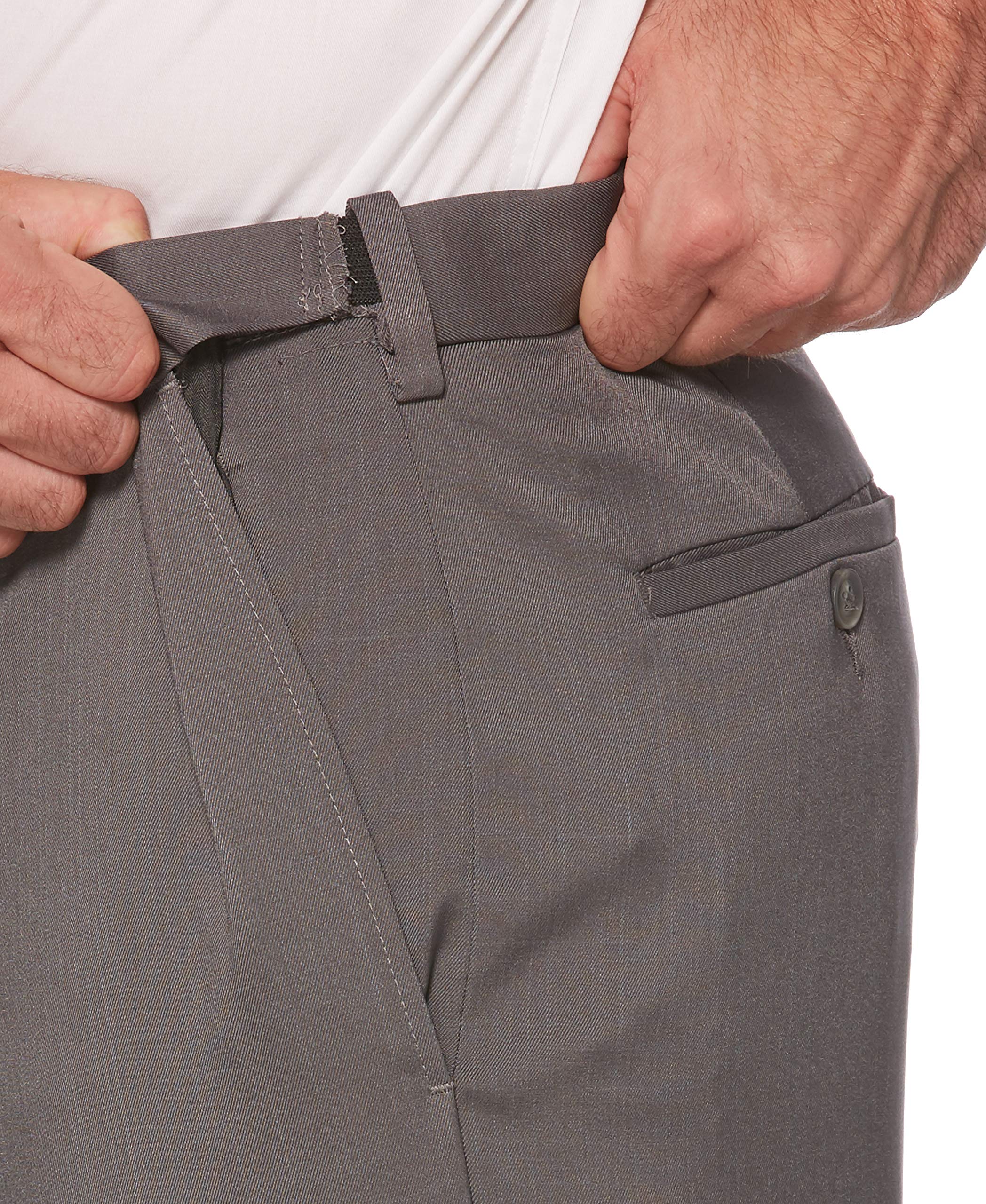 SavaneMen's Flat Front Stretch Crosshatch Dress Pant