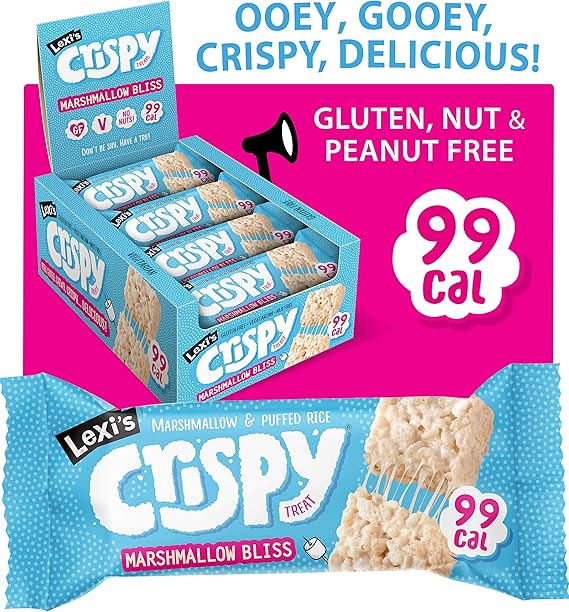 Lexi’s® 99 Calorie Marshmallow Crispy Treat Bars Less than 100