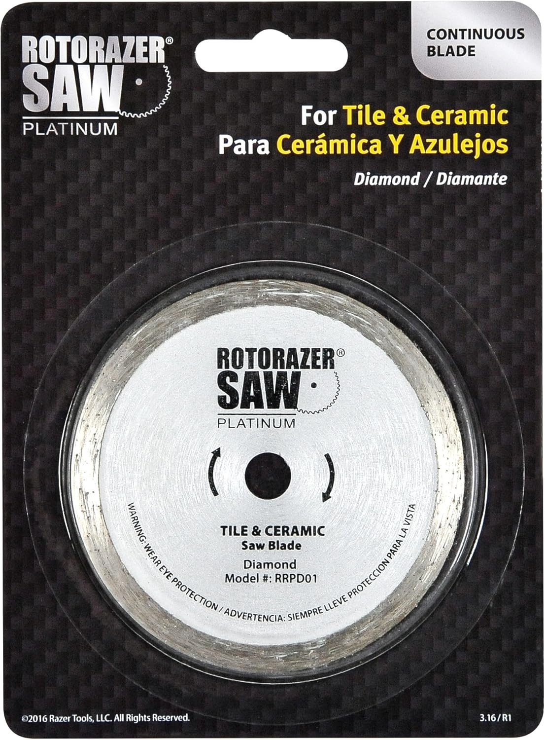 Official Rotorazer Platinum Replacement Blades (Set of 3 for Green/Yellow/Red Platinum Rotorazer and Yellow Basic Model) As Seen on TV