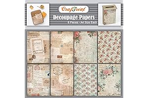 CrafTreat Vintage French Decoupage Paper for Crafts