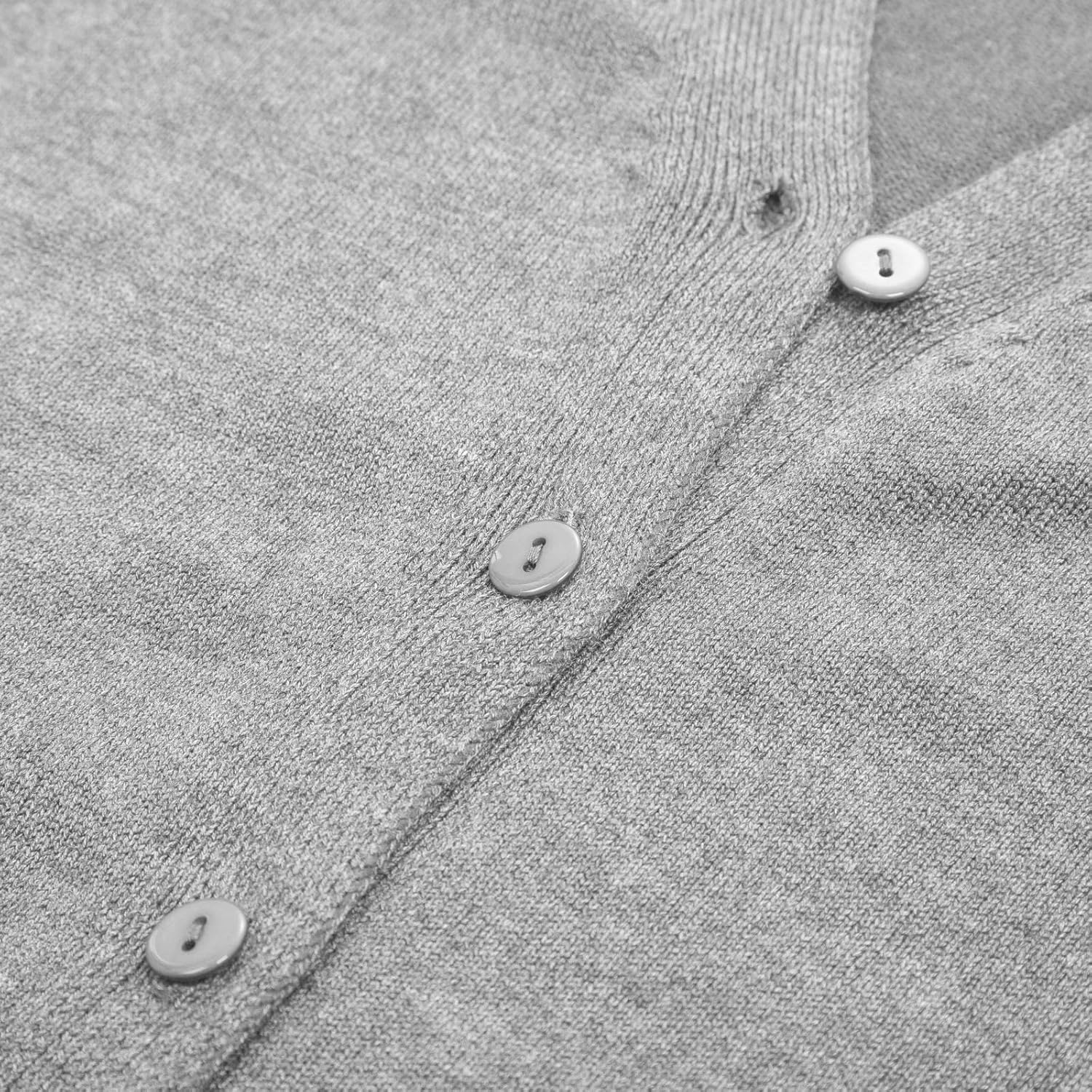 GRACE KARIN Women's Long Sleeve Button Down Vee Neck Classic Sweater Knit Cardigan - Image 8