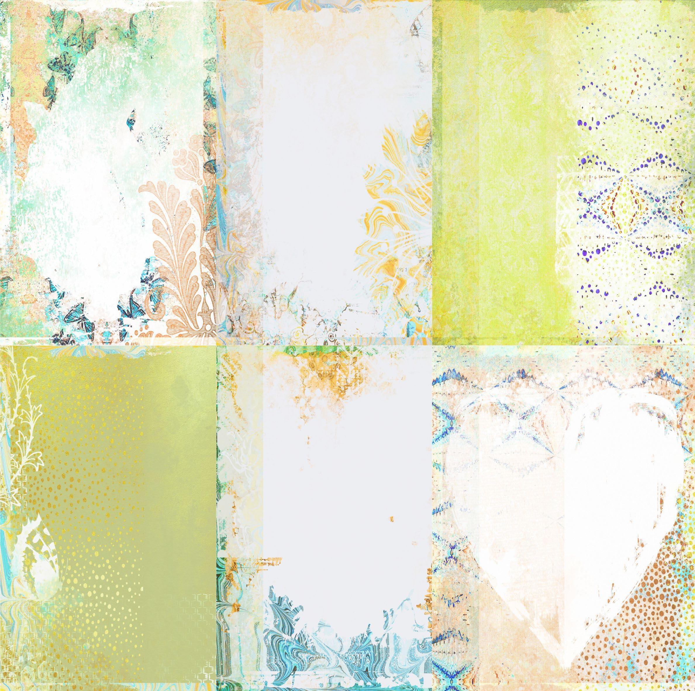 Shabby Blender Rice Paper, 8 x 10,5 Zoll - für Decoupage Furniture Crafts