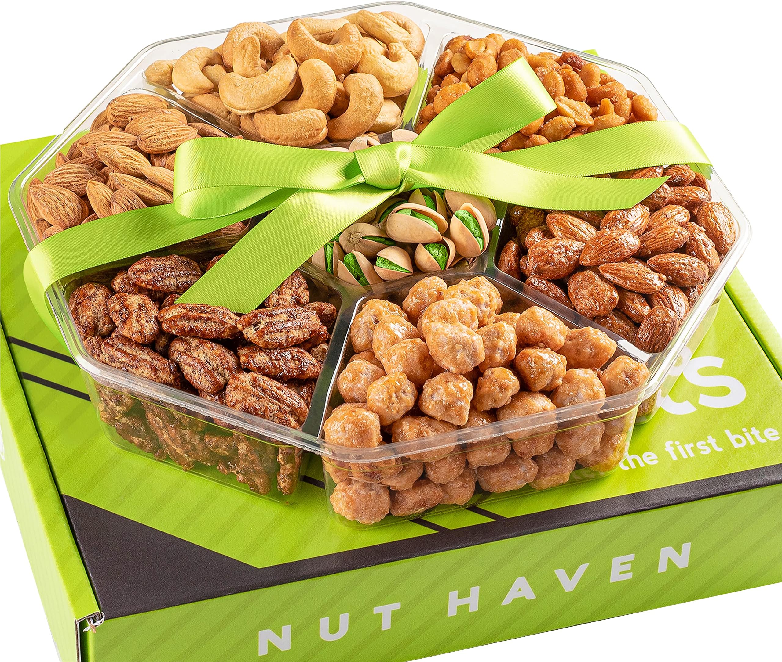Fathers Day Nuts Gift Basket - Assortment of Sweet & Roasted Salted Gourmet Nuts - Food Gift Box for Dad, Him, Husband, Christmas, Father's Day, Mother's Day, Sympathy, Family, Men & Women