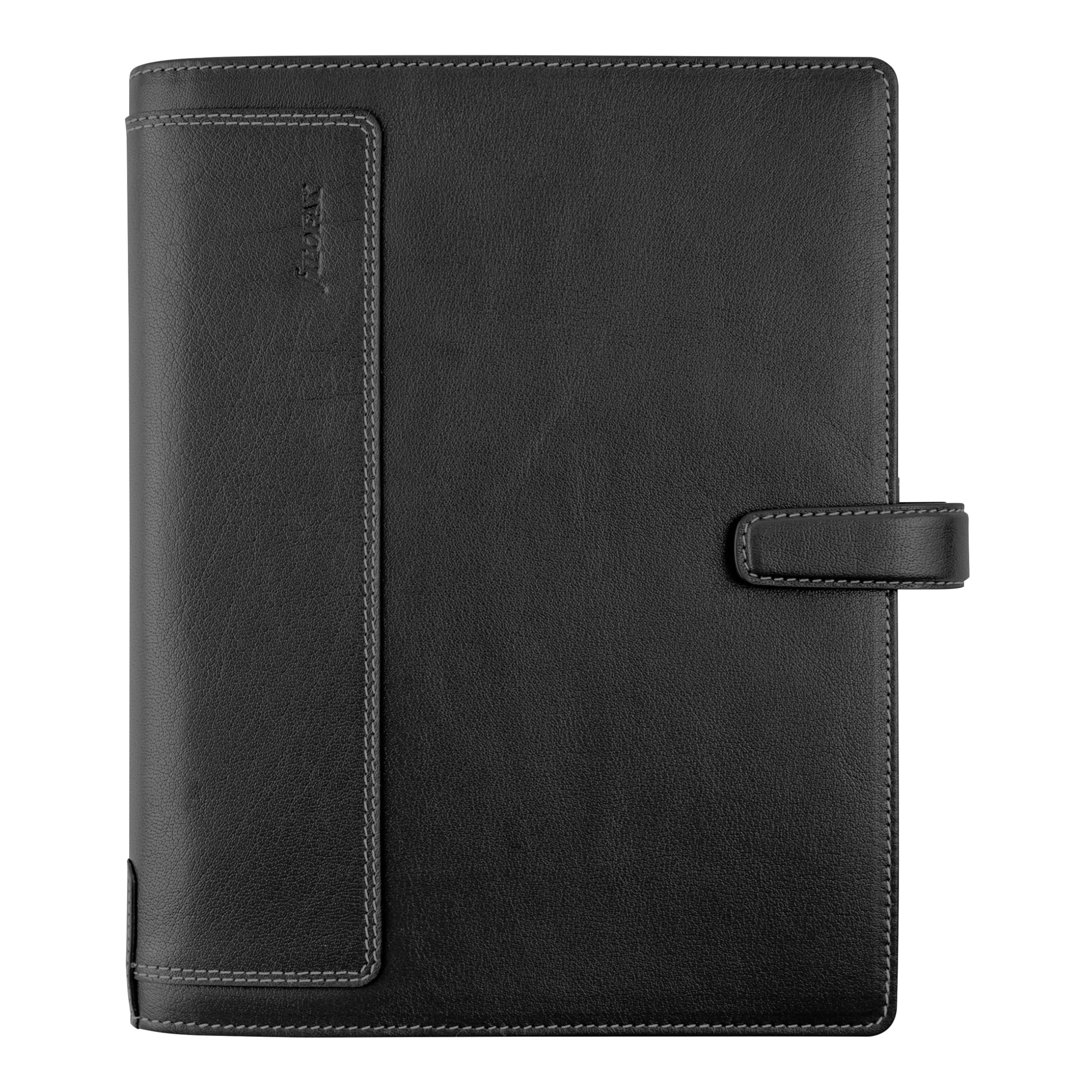 Filofax Holborn C025118 - Organizer formato A5, in pelle di bufalo pieno fiore, con 6 anelli, visualizzazione settimanale, in cotone e crema, multilingue