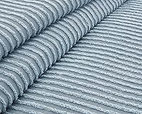 Vista 5 de Beatrice Home Fashions Colcha de chenilla de canal, matrimonial, color azul