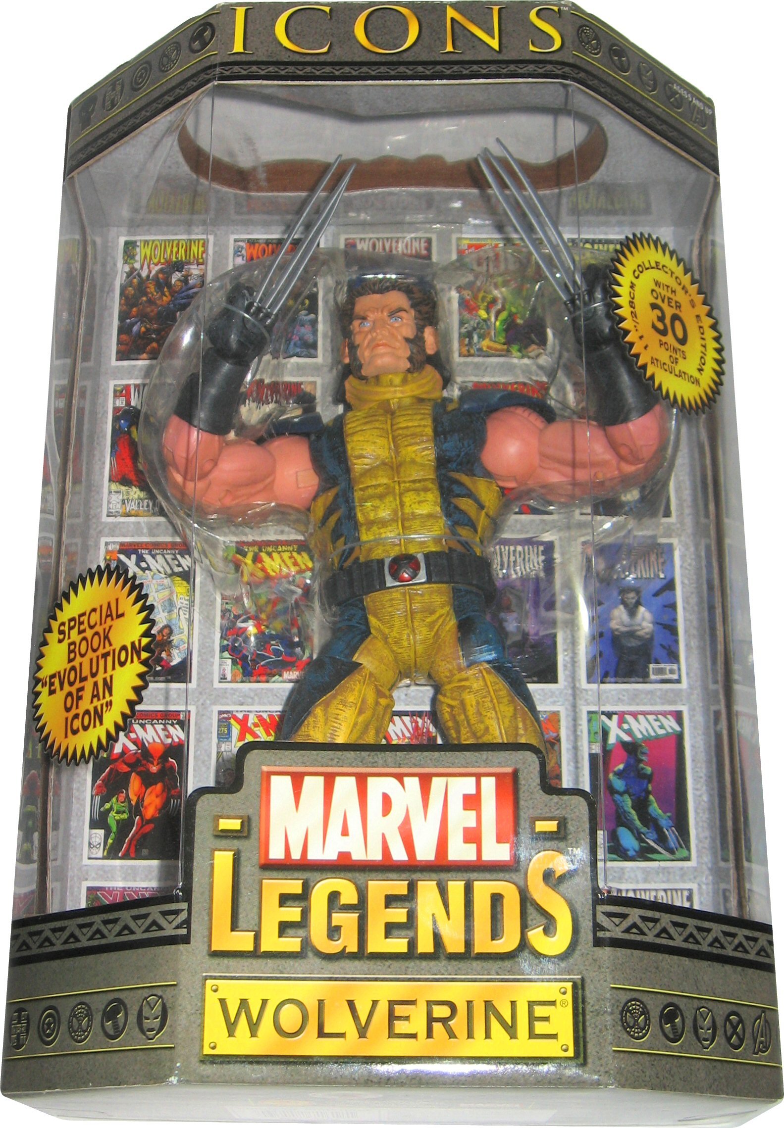 Boneco do Wolverine Legends Icons Series 1 da Marvel 30,5 cm